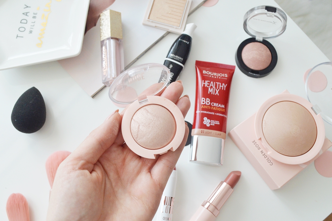 rozświetlający cień do powiek nude look ivory golden rose puderek.com.pl